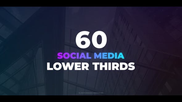 60 Social Media Lower Thirds - 27549810 Download Videohive