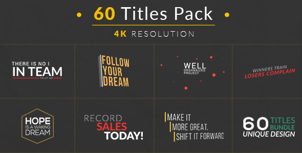 60 Titles Pack - Download Videohive 16091997
