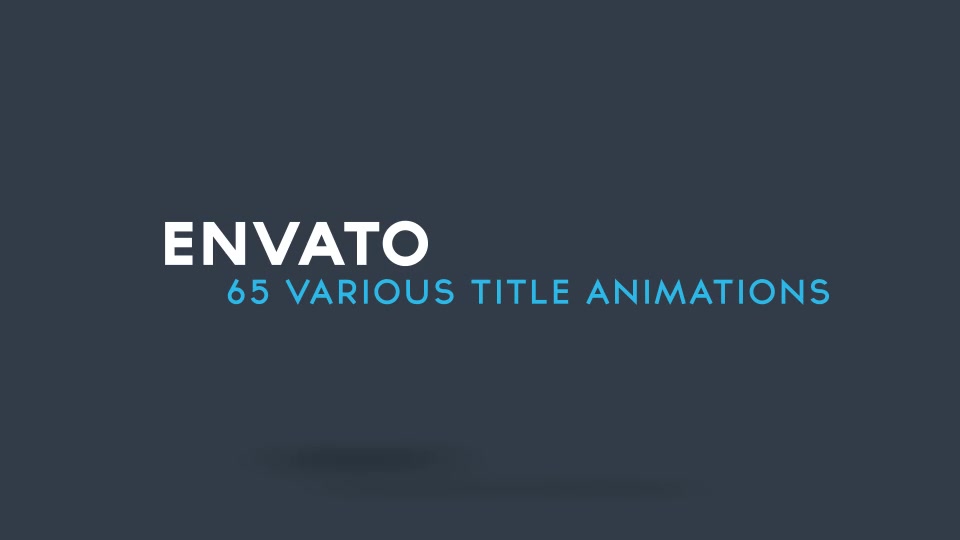 65 Minimal Title Animations - Download Videohive 9720136