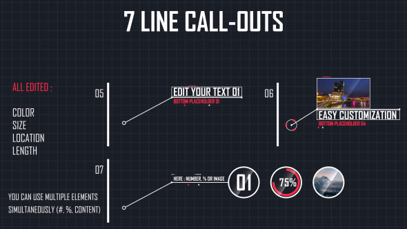 7 Line Call Outs - Download Videohive 10984347