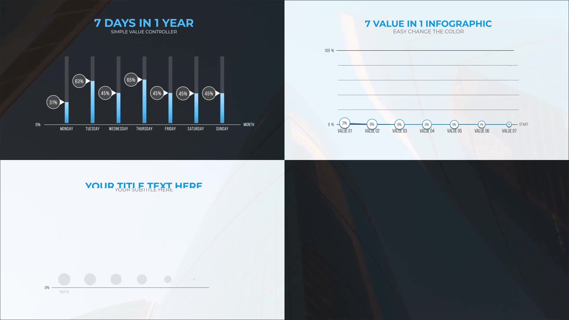 7 Value Infographic Charts Videohive 38989936 After Effects Image 2