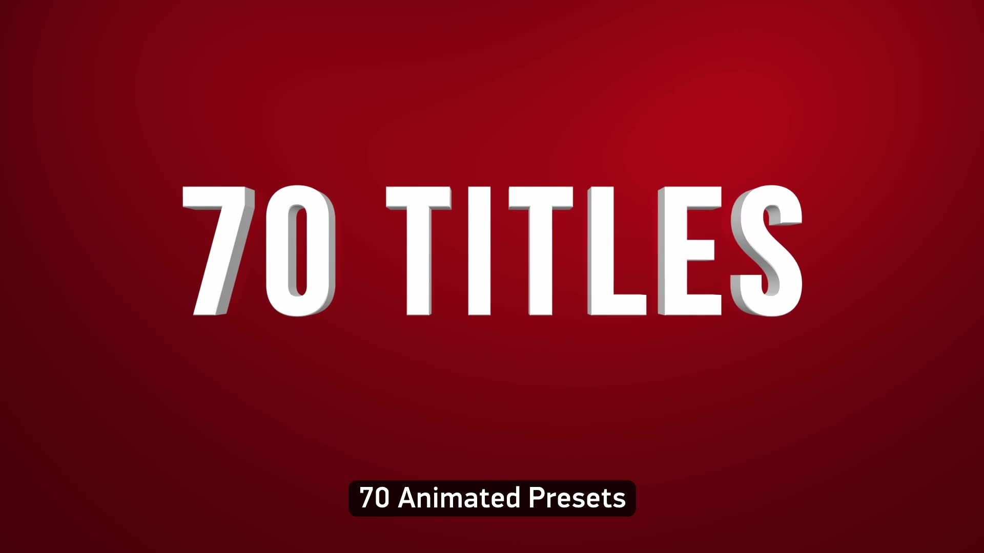 70 Clean 3D TEXT Titles Videohive 43113006 After Effects Image 3