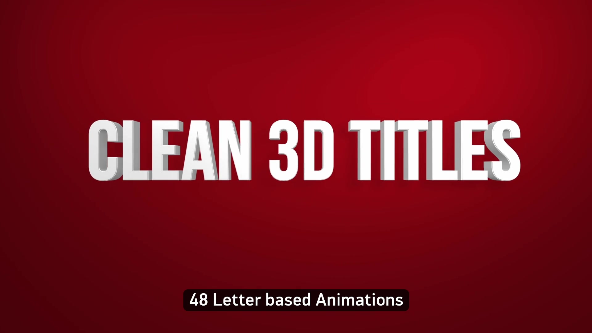 70 Clean 3D TEXT Titles Videohive 43113006 After Effects Image 8