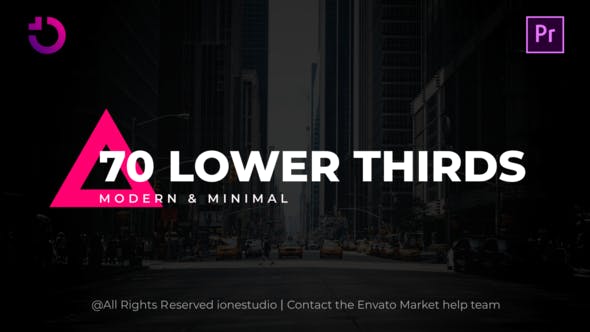 70 Lower Thirds for Premiere Pro - 37568822 Videohive Download