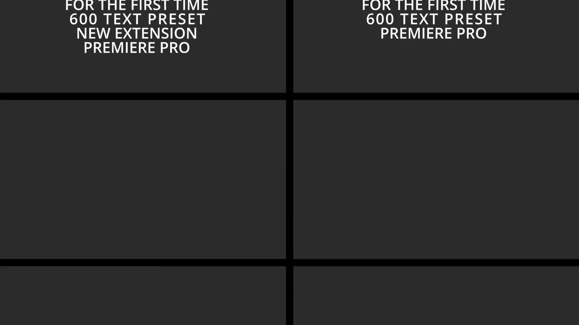 text effect presets premiere pro