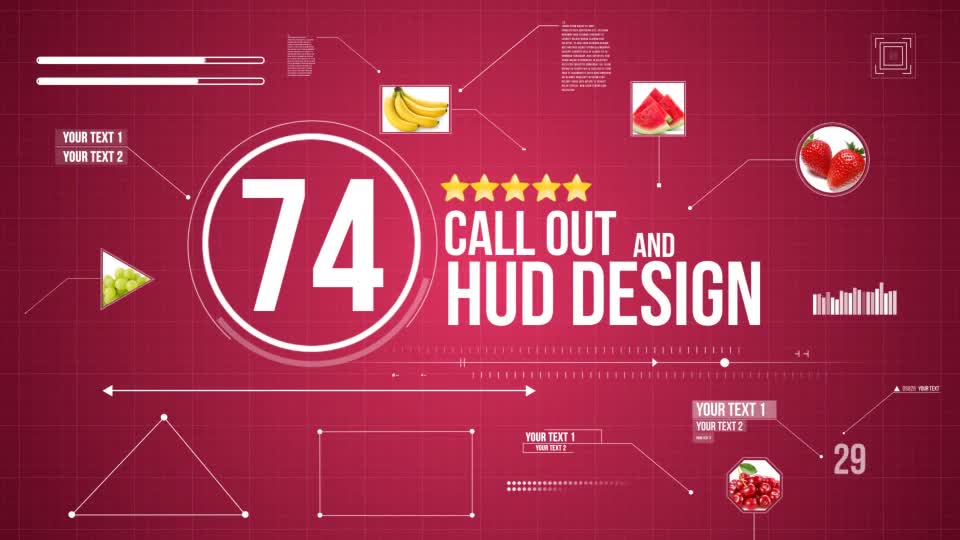74 Call Out and Hud Design Pack - Download Videohive 12926995