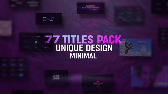 77 Titles Pack - 31167937 Videohive Download