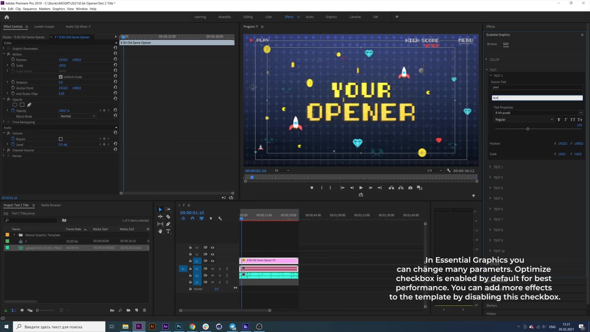 8 Bit Old Game Opener and Title Videohive 30380313 Premiere Pro Image 11
