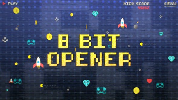8 Bit Old Game Opener Premiere Pro - Videohive 29325312 Download