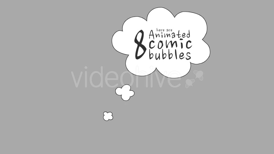 8 Comic Speech Bubbles Videohive 19613748 Motion Graphics Image 3