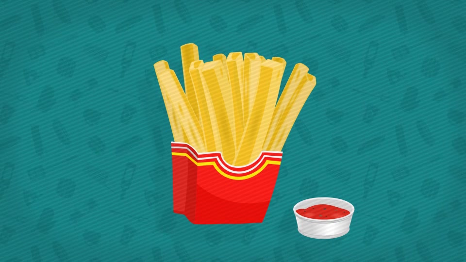 8 Fast Food Icons Animation Videohive 18629935 After Effects Image 5