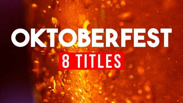 8 Oktoberfest Beer Titles - 39744288 Videohive Download