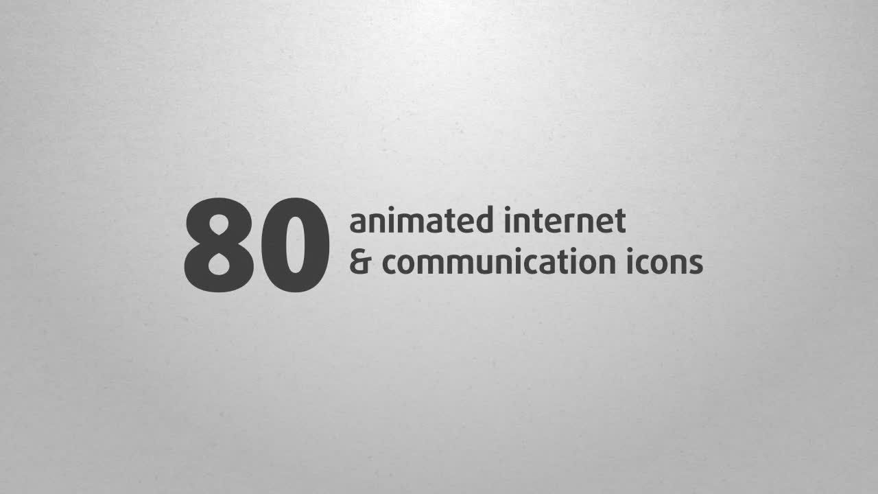 80 Animated Internet Icons - Download Videohive 5835388