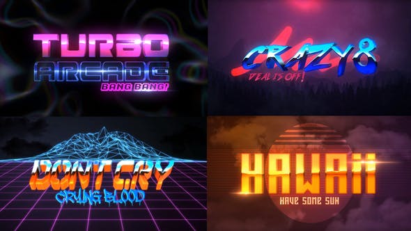 80S 4 Pack Logo Intro - Download Videohive 23970681