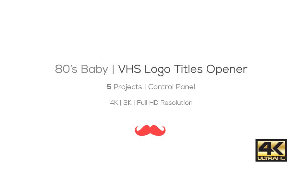 80s Baby | VHS Logo Titles Opener - Download Videohive 18657101