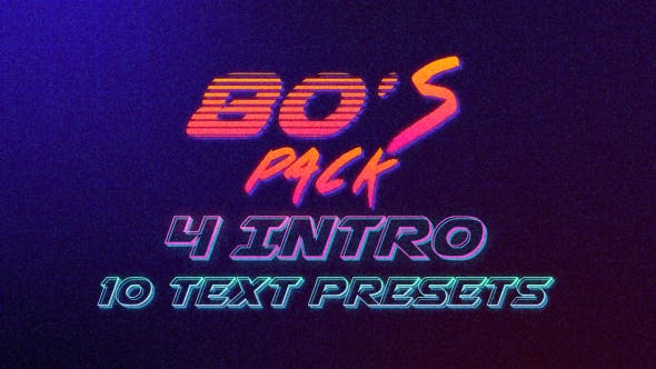 80s Logo Intro & Text Presets Pack - Download 15553764 Videohive