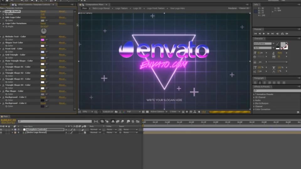 80s Retro Logo Reveal Videohive 22805405 After Effects Image 11