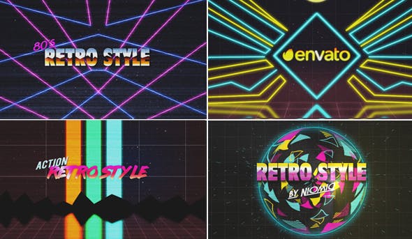 80s Retro Logo Reveal Kit - Videohive 17961549 Download