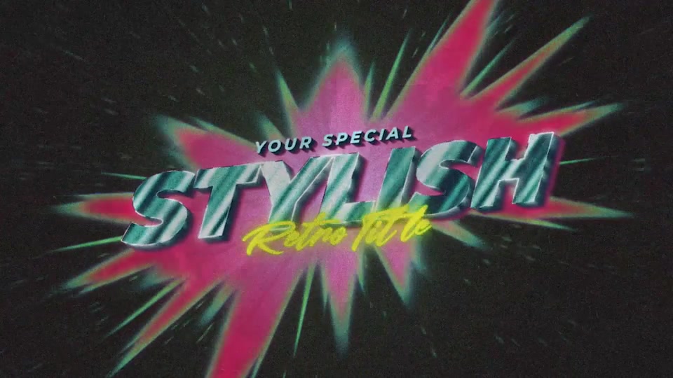 80s Retro Opener Title & Logo Videohive 33851499 After Effects Image 7