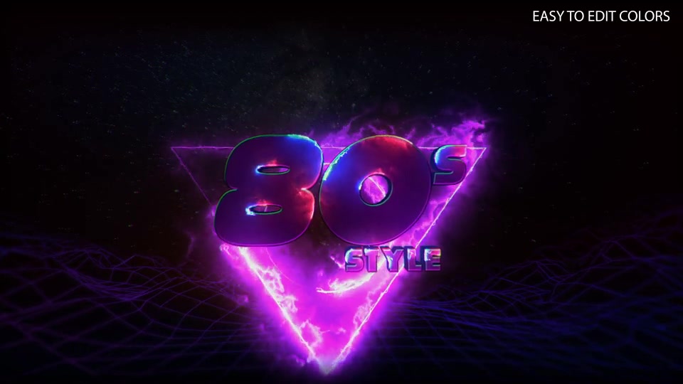 80s Retro Titles 3D Videohive 24338625 After Effects Image 3