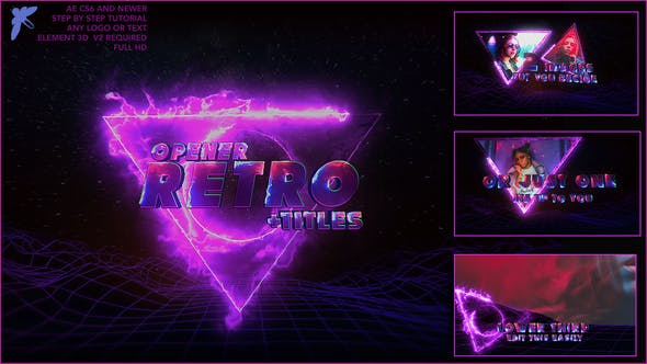 80s Retro Titles 3D - 24338625 Videohive Download