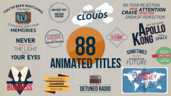 88 Animated Titles - Download Videohive 13112447