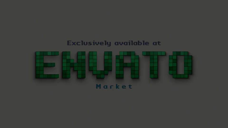 8bit Animated Pixels Typeface Videohive 23203402 After Effects Image 12