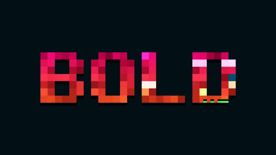 8bit Animated Pixels Typeface Videohive 23203402 After Effects Image 3