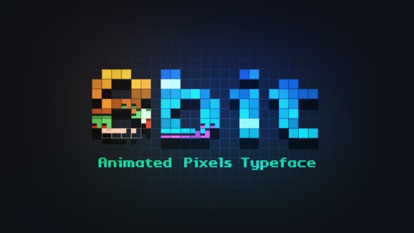 8bit Animated Pixels Typeface - Download Videohive 23203402