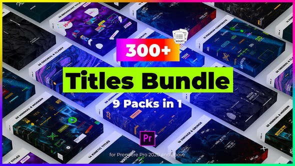 9 in 1 Titles Pack Bundle - Videohive Download 28858424