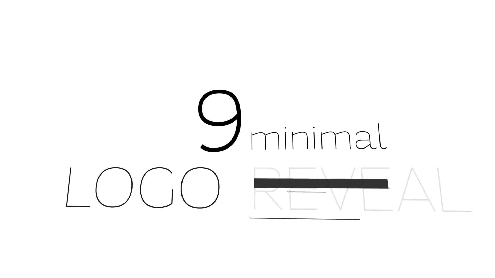 9 Minimal Logo Reveal Videohive 24283611 After Effects Image 1