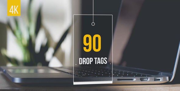 90 Drop Tags - Download Videohive 19980498