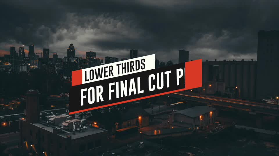 90 Final Cut X Lower Thirds Pack - Download Videohive 13479038