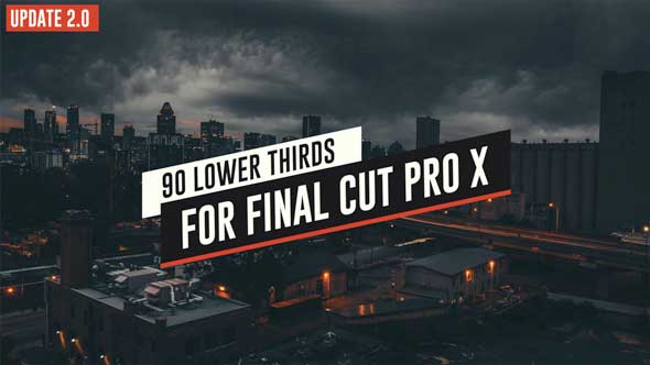90 Final Cut X Lower Thirds Pack - Download Videohive 13479038