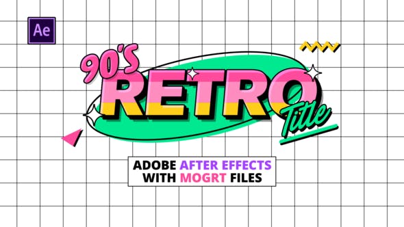 90s Retro Titles - 30505196 Download Videohive