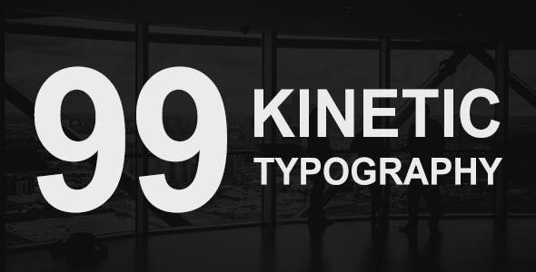 99 Kinetic Titles Pack - Videohive 17742548 Download