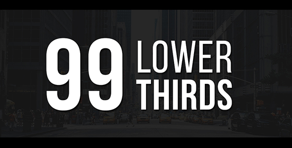 99 Lower Thirds Pack - Download Videohive 20816878