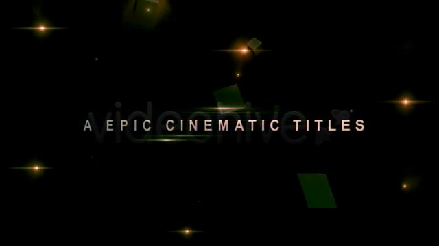 A Epic Cinematic Titles (20 Titles) Videohive 3374580 After Effects Image 3