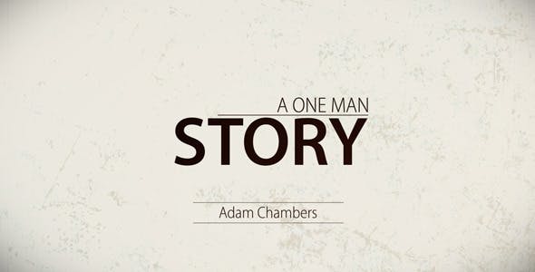 A One Man Story - 12801388 Download Videohive