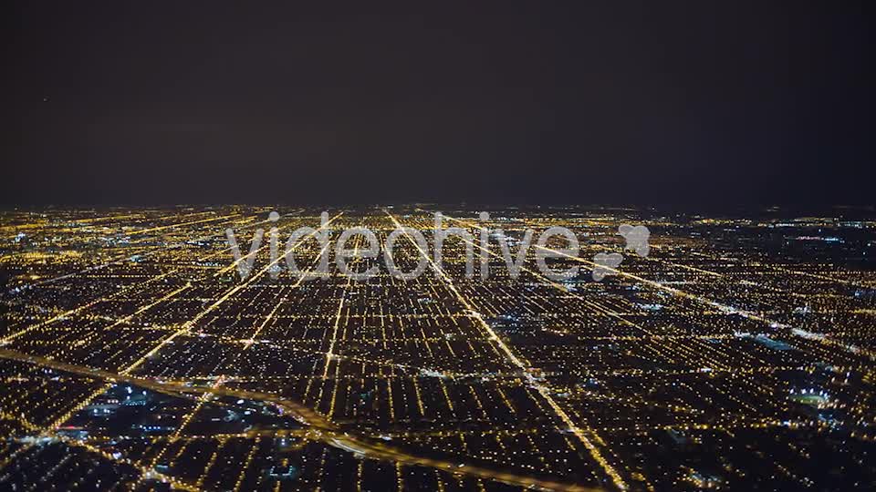 Above Night City  Videohive 6193113 Stock Footage Image 1