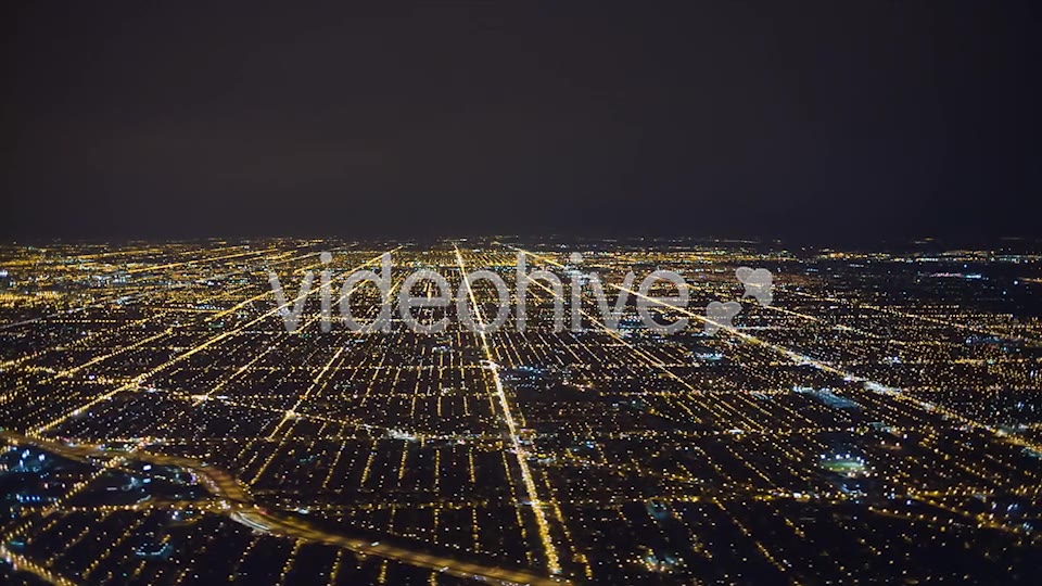 Above Night City  Videohive 6193113 Stock Footage Image 3