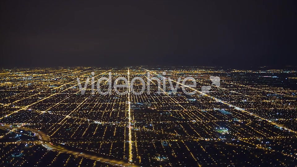 Above Night City  Videohive 6193113 Stock Footage Image 4
