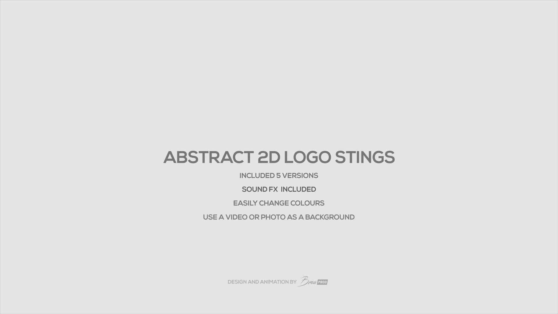 Abstract 2D Logo Stings Videohive 22548321 After Effects Image 1