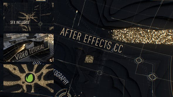 Abstract Black Gold Intro - Download Videohive 29680098