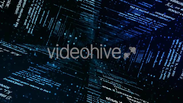 Abstract Blue Coding Wall - Download Videohive 20728412