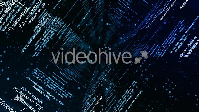 Abstract Blue Coding Wall - Download Videohive 20728412