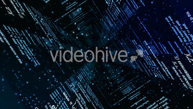 Abstract Blue Coding Wall - Download Videohive 20728412