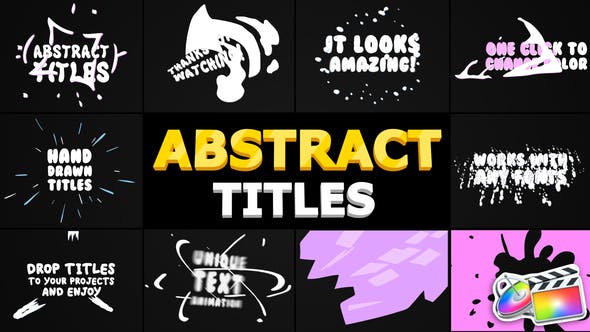Abstract Cartoon Titles | FCPX - Download Videohive 24366609