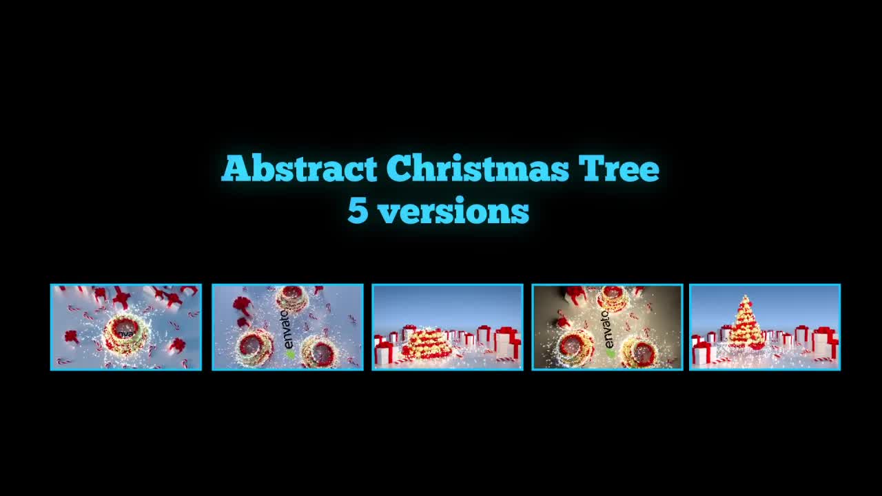 Abstract Christmas Tree (5 versions) Videohive 21023603 After Effects Image 1