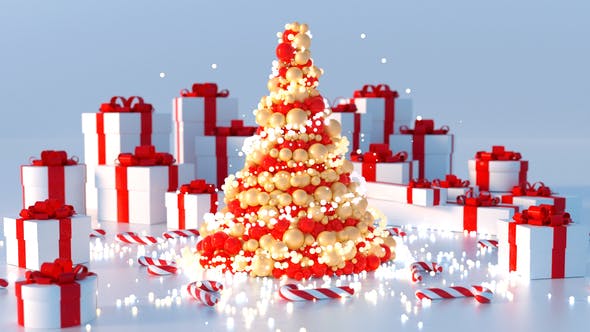 Abstract Christmas Tree (5 versions) - Videohive 29620908 Download
